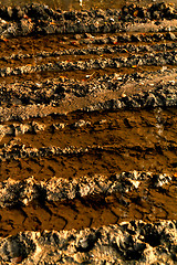 Image showing Dirty broken rural road 