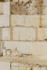 Image showing White marble quarry