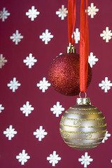 Image showing Christmas ball background (selective a soft focus)