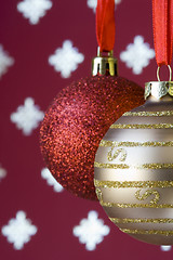 Image showing Christmas ball background (selective a soft focus)