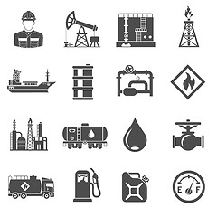 Image showing Oil industry Icons Set