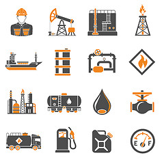 Image showing Oil industry Icons Set