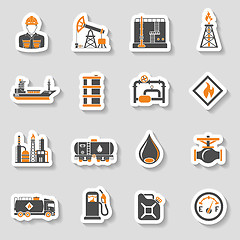 Image showing Oil industry Icons Set