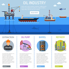 Image showing Oil industry Infographics