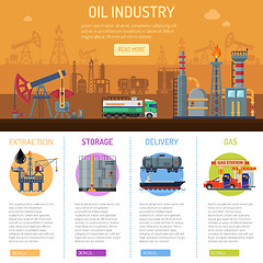 Image showing Oil industry Infographics