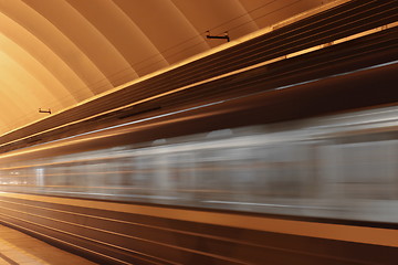 Image showing  train with motion blur