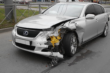 Image showing accident Lexus crash