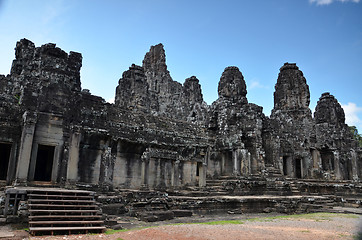 Image showing Bayon Temple At Angkor Wat, Cambodia