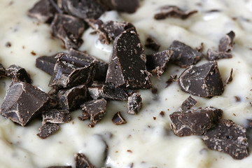 Image showing Chocolate chips dough