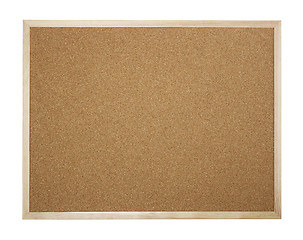 Image showing Blank cork board isolated on white