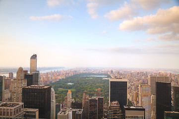 Image showing Manhattan cityscape with the Central Park