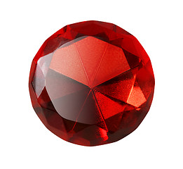 Image showing red gem isolated