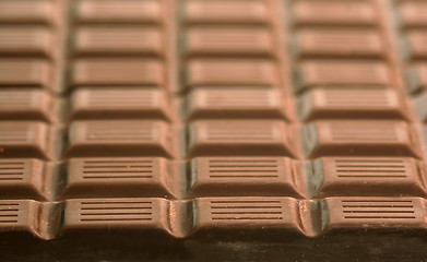 Image showing rows of chocolate