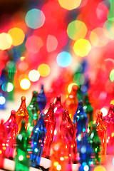 Image showing Festive christmas lights