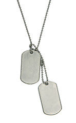 Image showing Army tags isolated