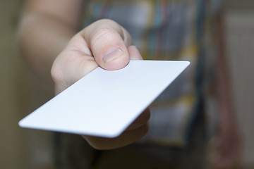 Image showing Hand statches card