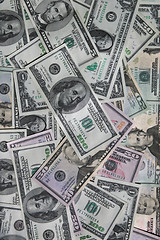 Image showing Dollar bills money background