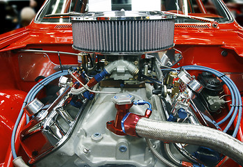 Image showing Tricked out car engine