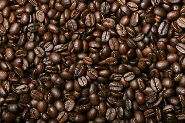 Image showing fresh coffee beans background