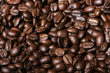 Image showing fresh coffee beans background