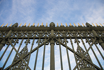 Image showing Royal Palace gate detail