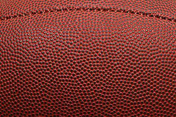 Image showing Close-up of football with seam