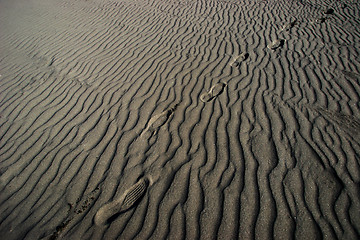 Image showing Footprints in natural sand