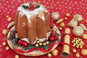 Image showing Italian Pandoro Christmas Cake