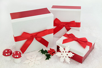 Image showing Christmas Gift Boxes