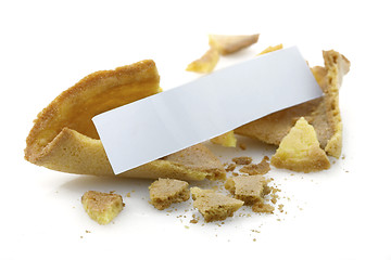 Image showing blank fortune cookie
