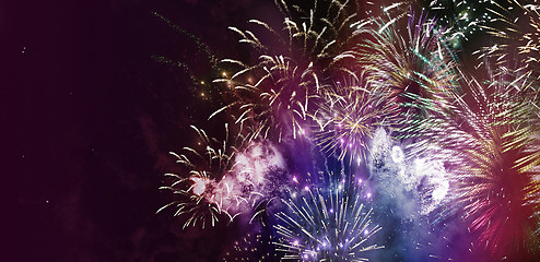 Image showing bright multicolor fireworks