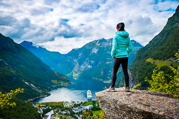 Image showing Geiranger fjord, Norway.