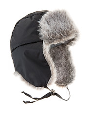 Image showing Warm fur cap