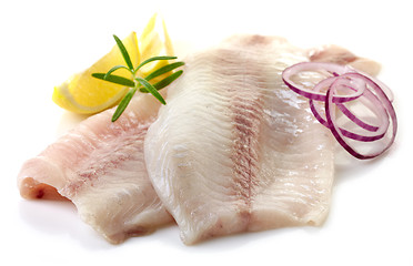 Image showing fresh raw fish fillet