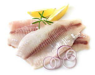 Image showing fresh raw fish fillet