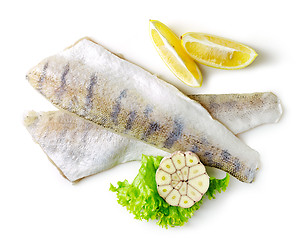 Image showing fresh raw fish fillet