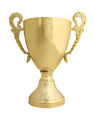 Image showing Trophy on white with path