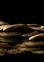 Image showing Pile of gold coins