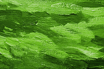 Image showing Green oil paint background