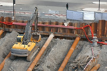 Image showing Construction site machinery