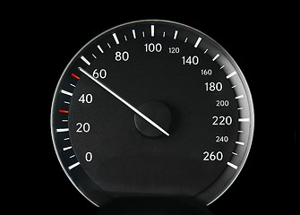 Image showing Speedometer of a car