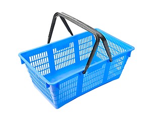 Image showing Shopping basket on white