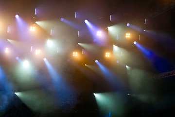 Image showing Colorful Concert Lighting