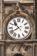 Image showing Old clock on a tower