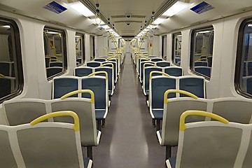 Image showing Passenger Train interior