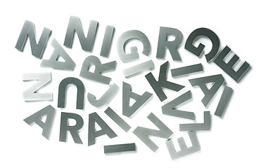 Image showing Stainless steel letters