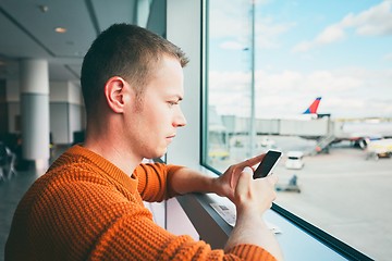 Image showing Waiting for a flight