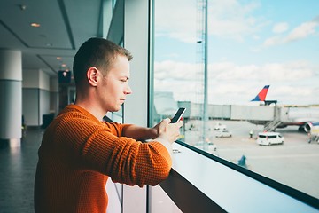 Image showing Waiting for a flight