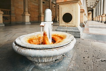 Image showing Termal spring in colonnade