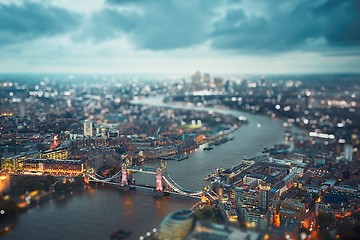 Image showing London at the dusk